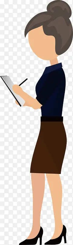 插画女人