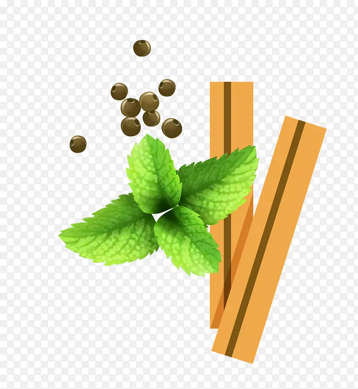 矢量卡通手绘食品调料