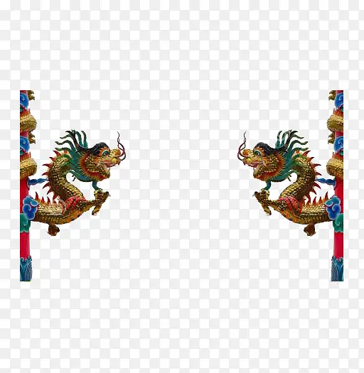 创意中国风龙纹边框元素