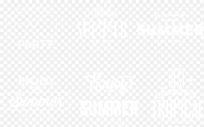 夏季白色英文字体矢量素材