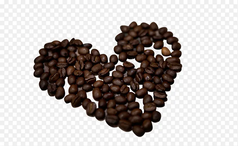 咖啡豆心形底纹