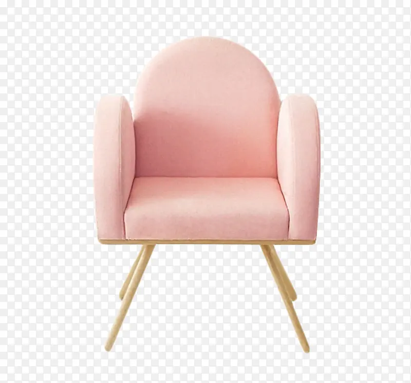 淡粉色的沙发实物