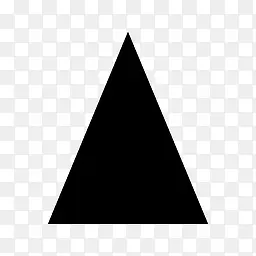 形状三角形等腰黑色默认图标
