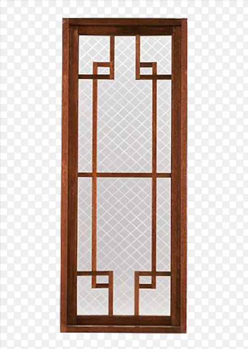 磨砂玻璃中式木门