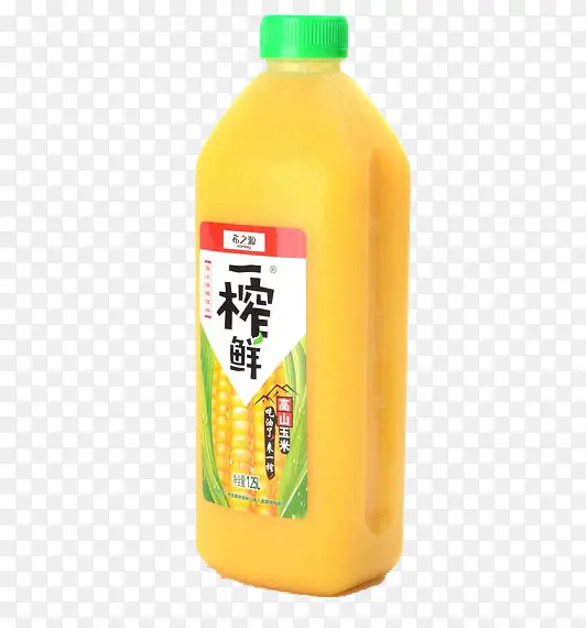 大瓶玉米汁饮品免抠素材
