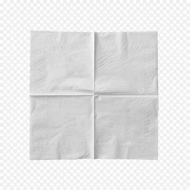 摊开的白色餐巾纸吸油纸