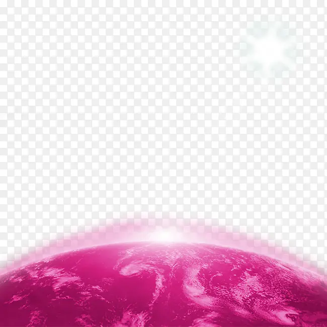 紫色地球水平面