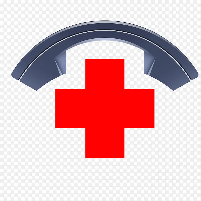 矢量红十字会红色医疗电话
