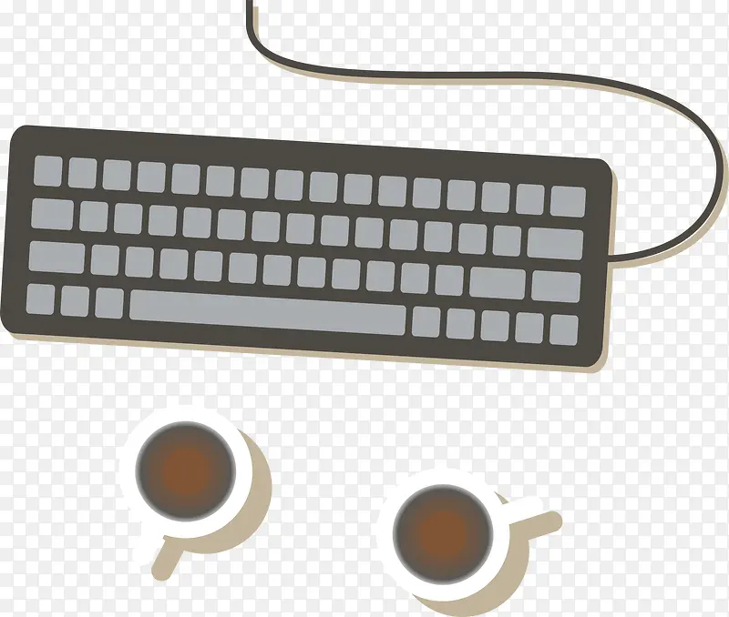 灰色电脑键盘