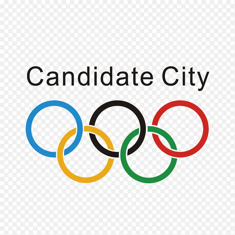 彩色奥运五环logo标志