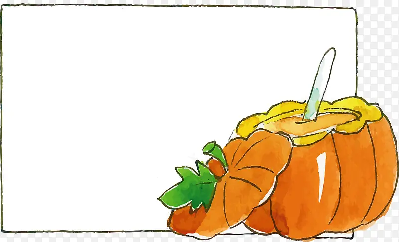 感恩节南瓜粥标题框