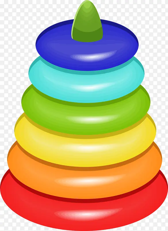 彩色立体套圈玩具