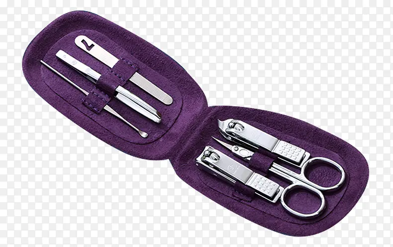 紫色指甲剪套装