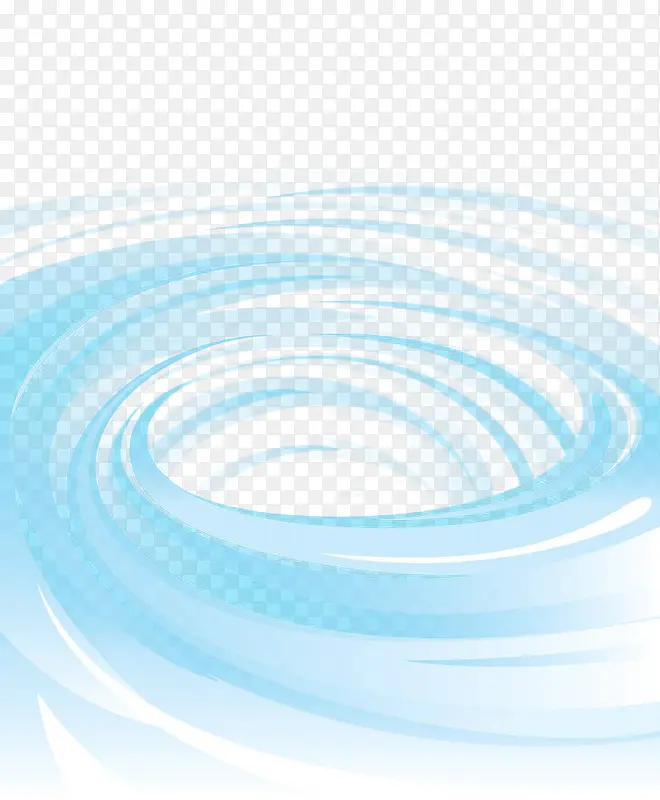 蓝色透明水漩涡