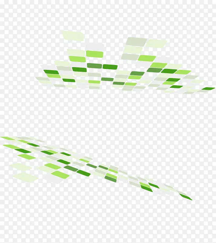 矢量绿色空间格子图