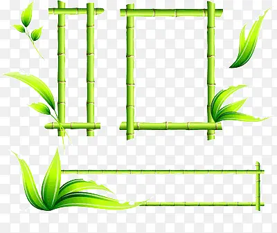 竹子编制成的方框