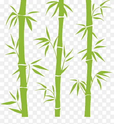三根竹子