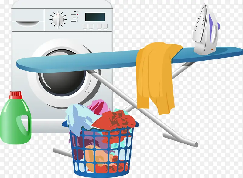 洗衣机和衣物