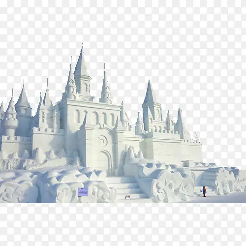 白色冰雪城堡