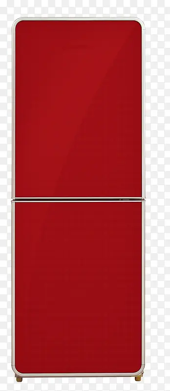 红色电冰箱