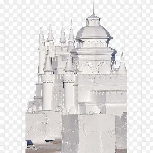 白色的冰雪城堡