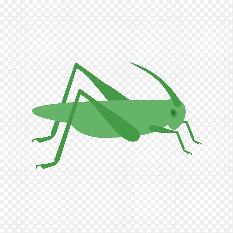 绿色跳跃蚂蚱图标