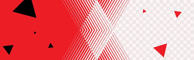 红色海报背景漂浮三角形
