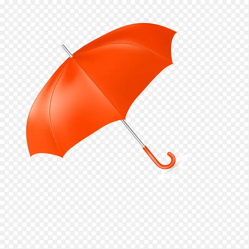 橘黄色的伞