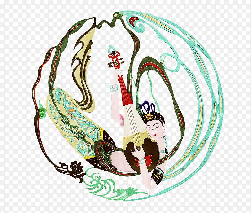 敦煌舞女PNG图片素材下载_图片编号7912205-PNG素材网