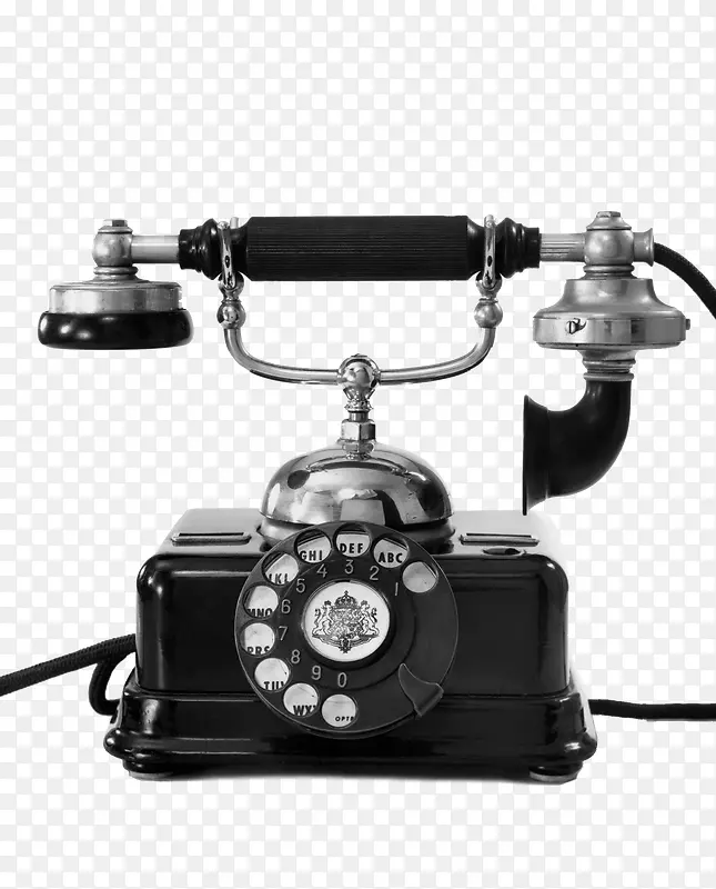 复古老式电话黑色电话免扣