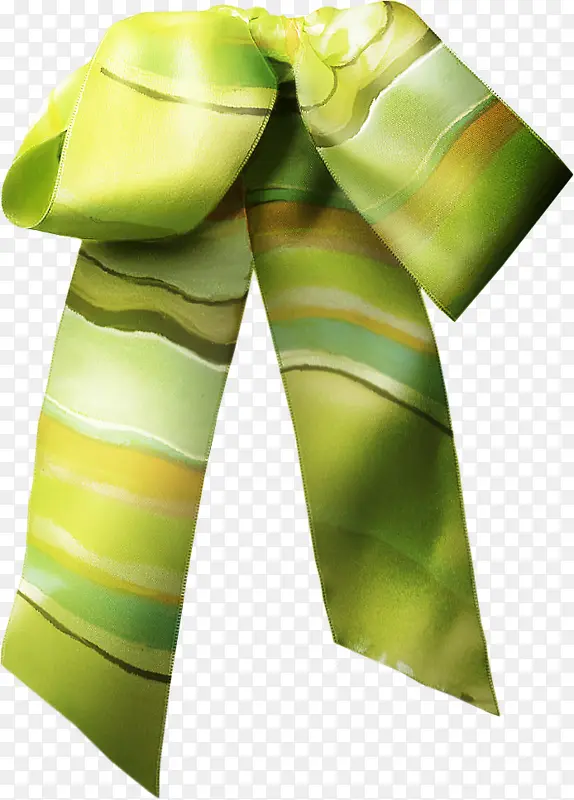 绿色丝巾