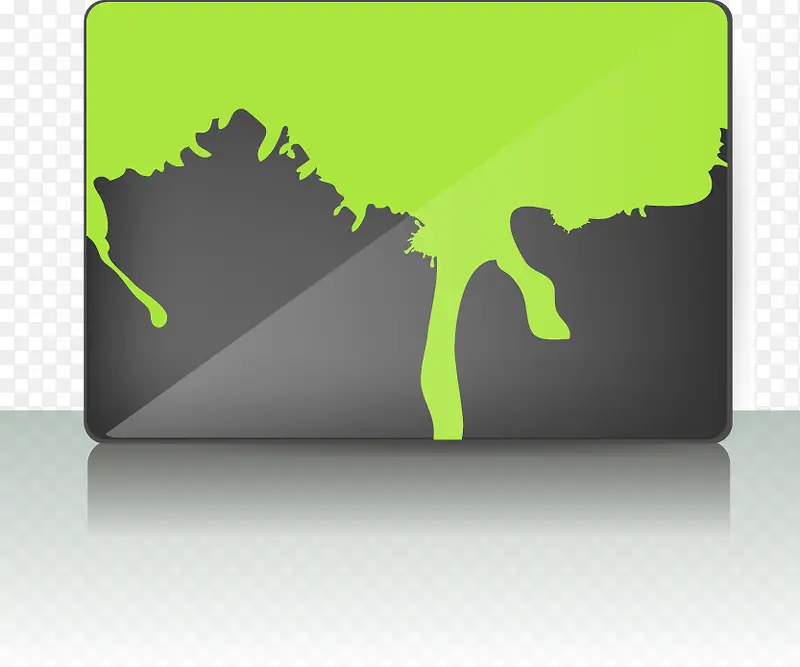 绿色商务卡片矢量素材