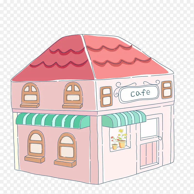 粉红色咖啡屋背景图片