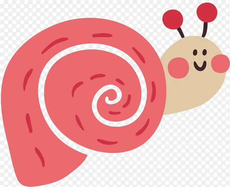 粉色卡通蜗牛