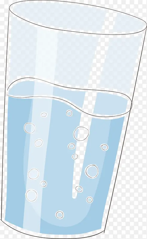 矢量图清澈饮用水