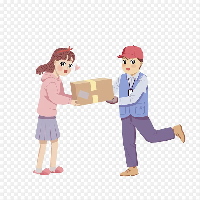 送快递的男孩PNG图片素材下载_图片编号7915398-PNG素材网