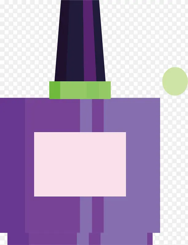 紫色香水卡通图标