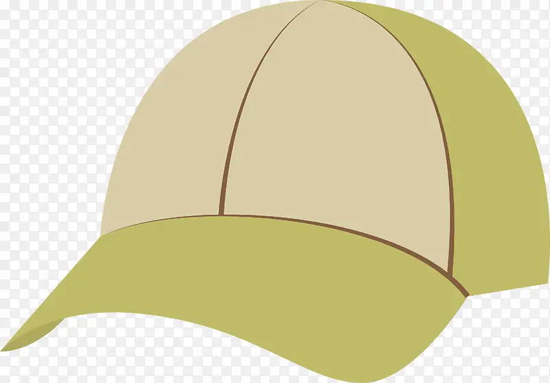 浅绿色帽子矢量图