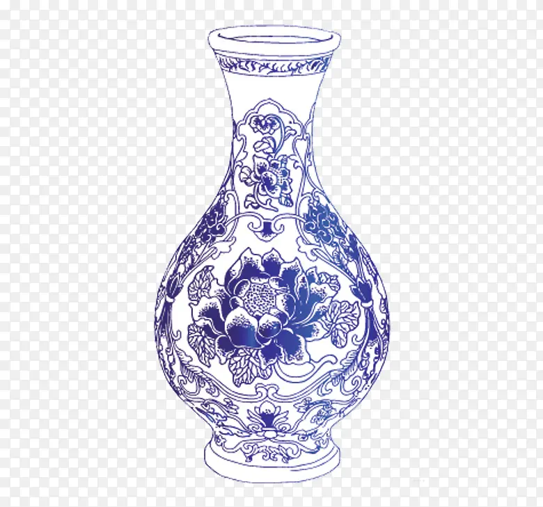 手绘青花瓷瓶