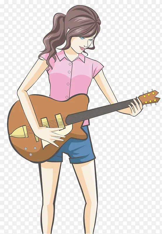 弹吉他的女孩