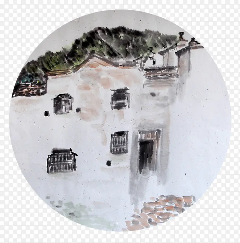 水墨房子建筑PNG图片素材下载_图片编号7920194-PNG素材网