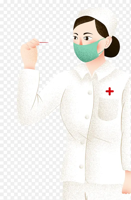 手绘人物插画国际护士节护士插图