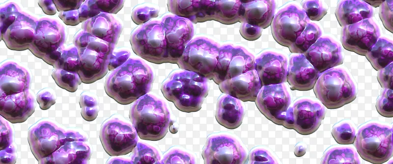 紫色的细菌球素材库