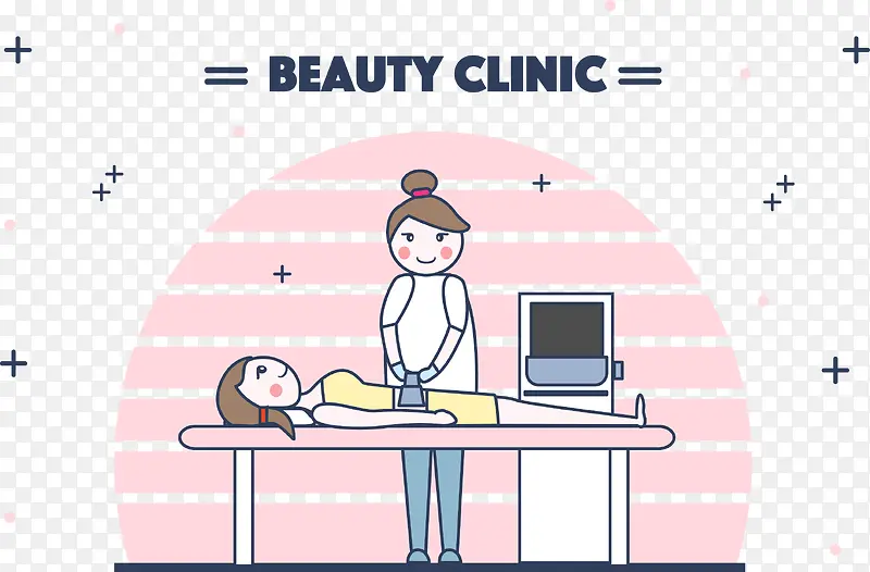 医生给女士看病