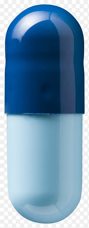 蓝色发光的医药胶囊