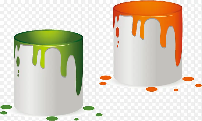 颜色油漆桶
