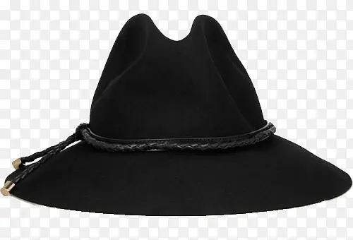 黑色创意设计大檐帽