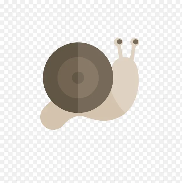 卡通棕色蜗牛