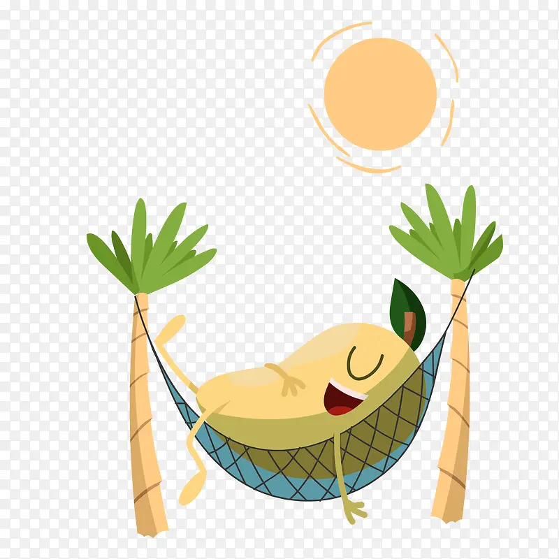 PNG躺着晒太阳的梨子