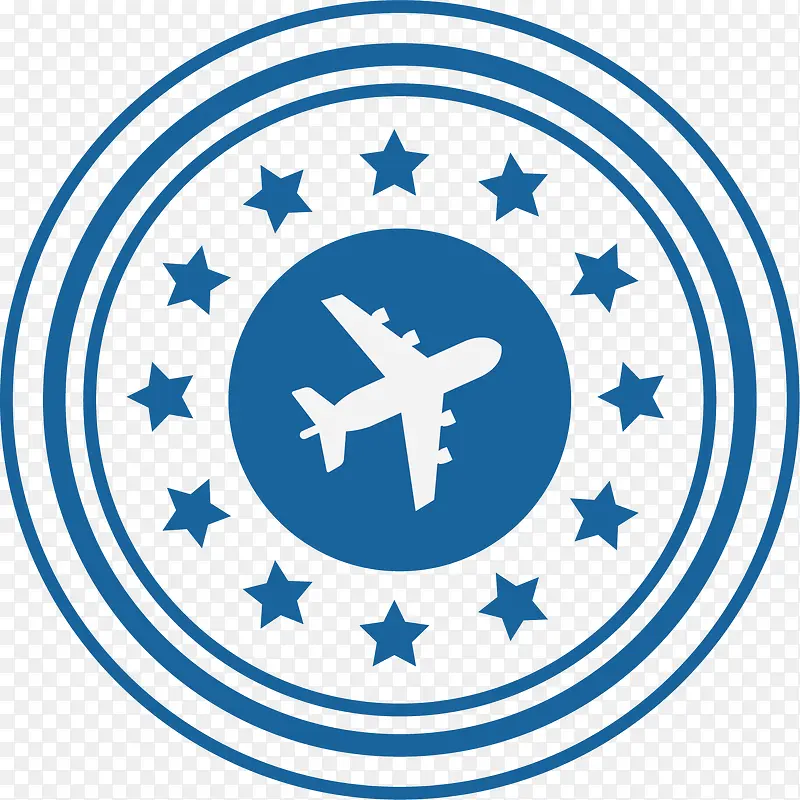 矢量图航空公司标志标签